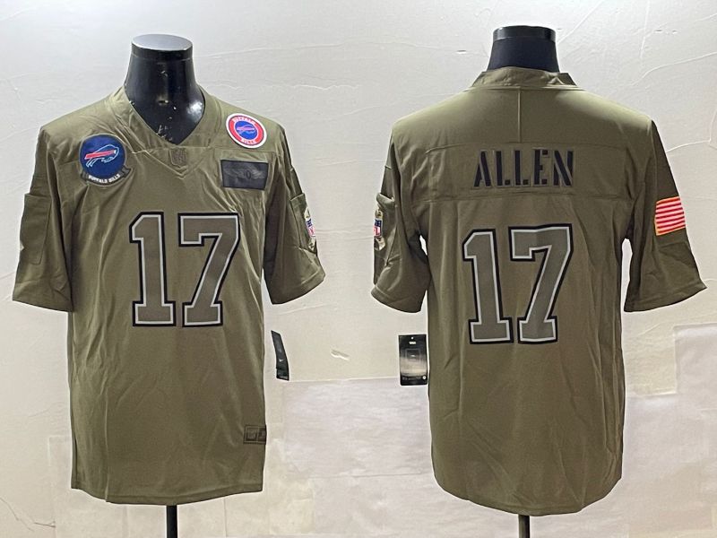 Men Buffalo Bills #17 Allen Green 2025 Nike Salute to Service Limited NFL Jersey style 2->chicago cubs->MLB Jersey